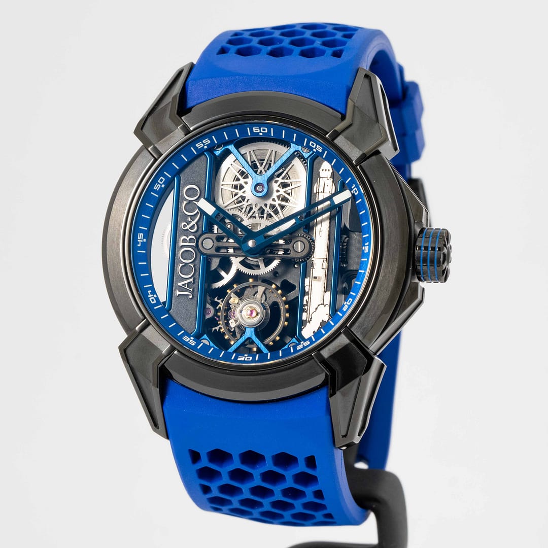 Jacob Co Epic x Bucherer Blue L.E. Skeleton Black DLC Titanium