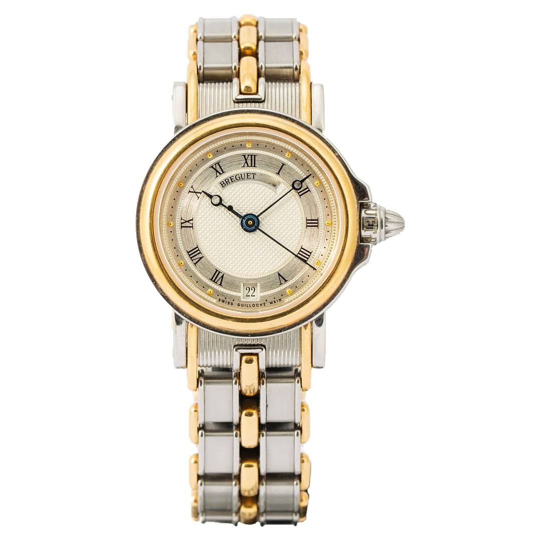 Breguet Ladies Marine Date Two Tone Yellow Gold Stainless Steel