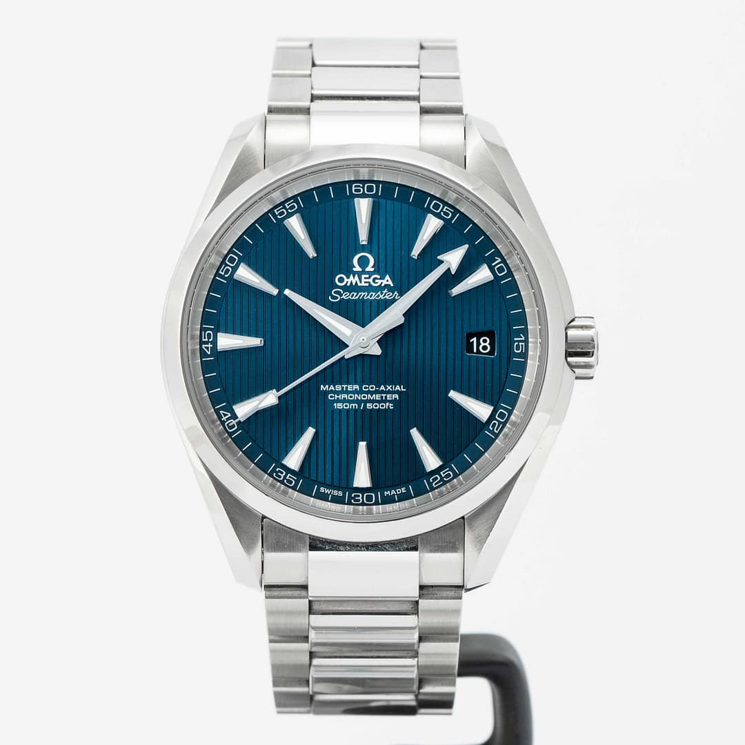 PreOwned Omega Seamaster Aqua Terra Blue Dial 150M Stainless Steel 41