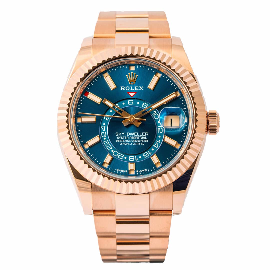 Rolex Sky Dweller Blue Dial Rose Gold 42mm 336935 BRAND NEW