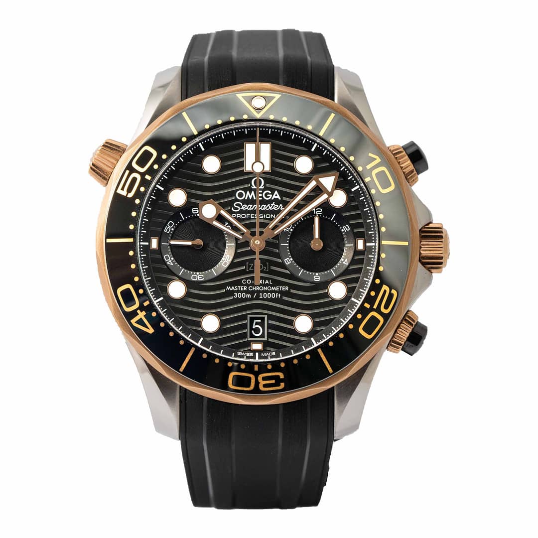 Omega seamaster diver outlet 300m gold