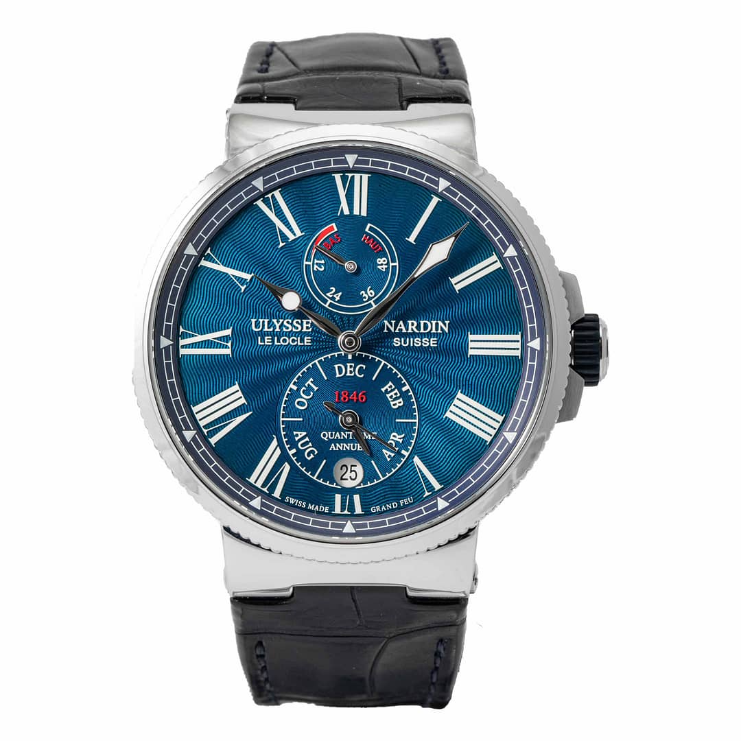 Ulysse Nardin Marine Chronometer Annual Calendar Stainless Steel 43mm 1133 210 E3