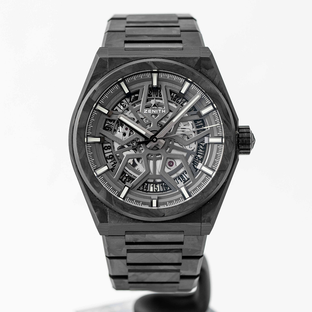 Preowned Zenith Defy Classic Automatic Skeleton Dial Carbon Fiber 