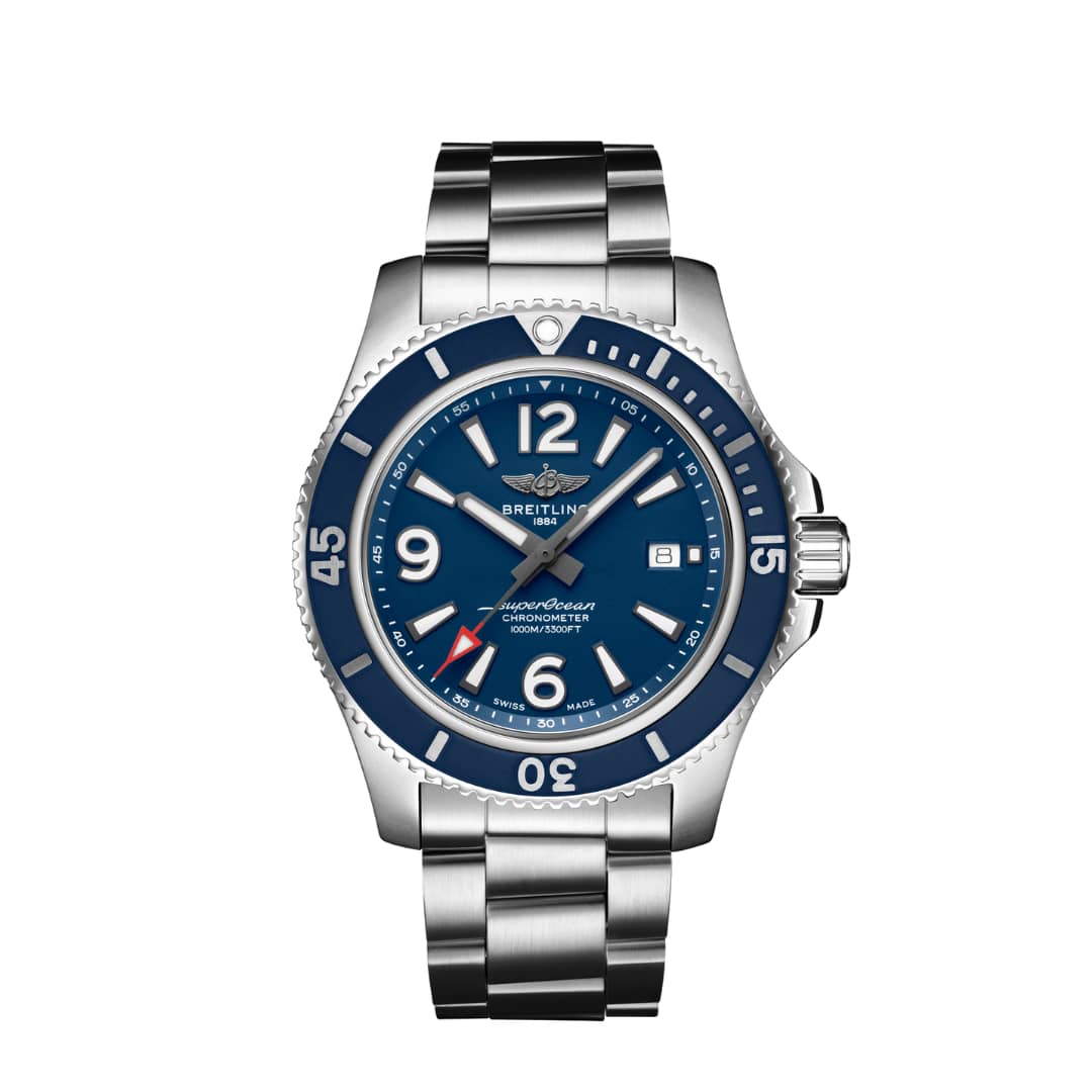 Breitling Superocean 44mm Stainless Steel (A17367D81C1A1) — Shreve ...