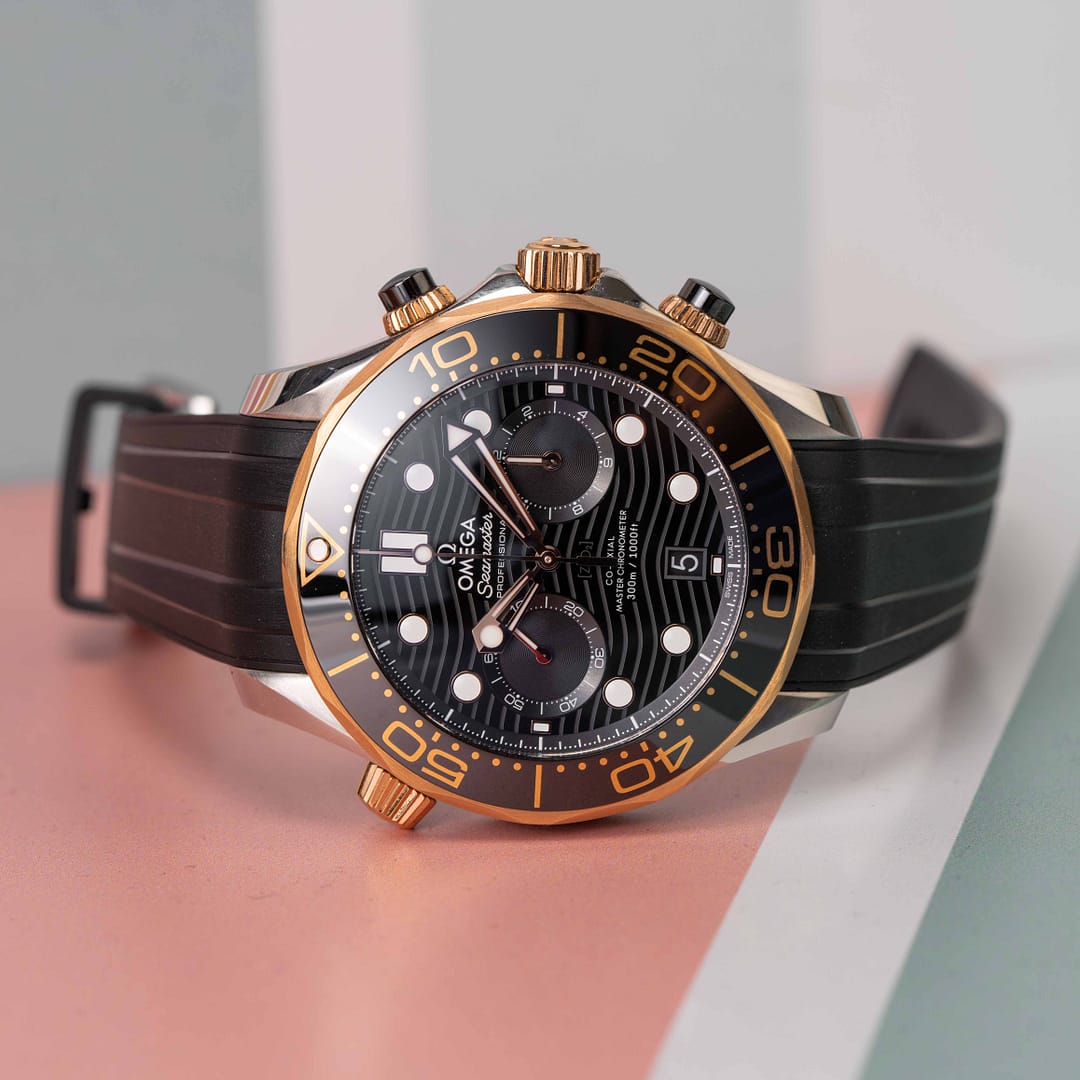 Omega seamaster clearance black rose gold