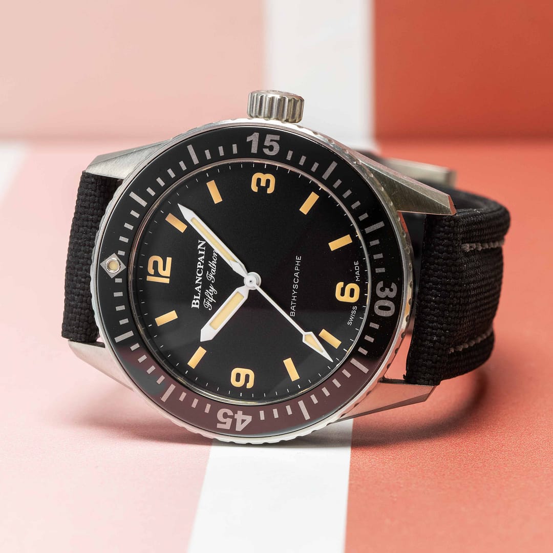 Fifty fathoms bathyscaphe limited edition for hodinkee best sale