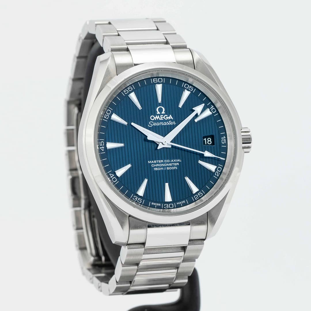 PreOwned Omega Seamaster Aqua Terra Blue Dial 150M Stainless Steel 41