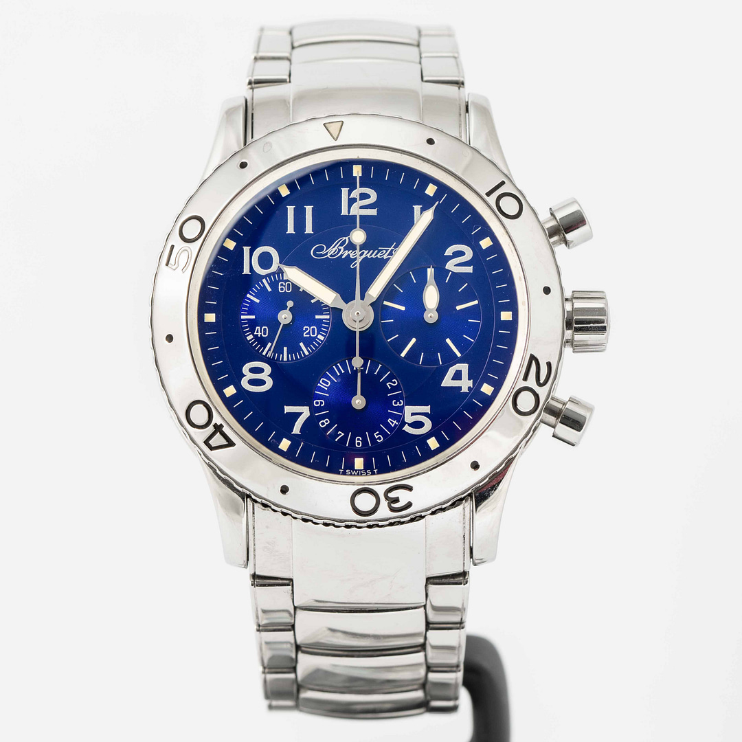 Preowned Breguet Type XX Aeronavale Chronograph Blue Tritium