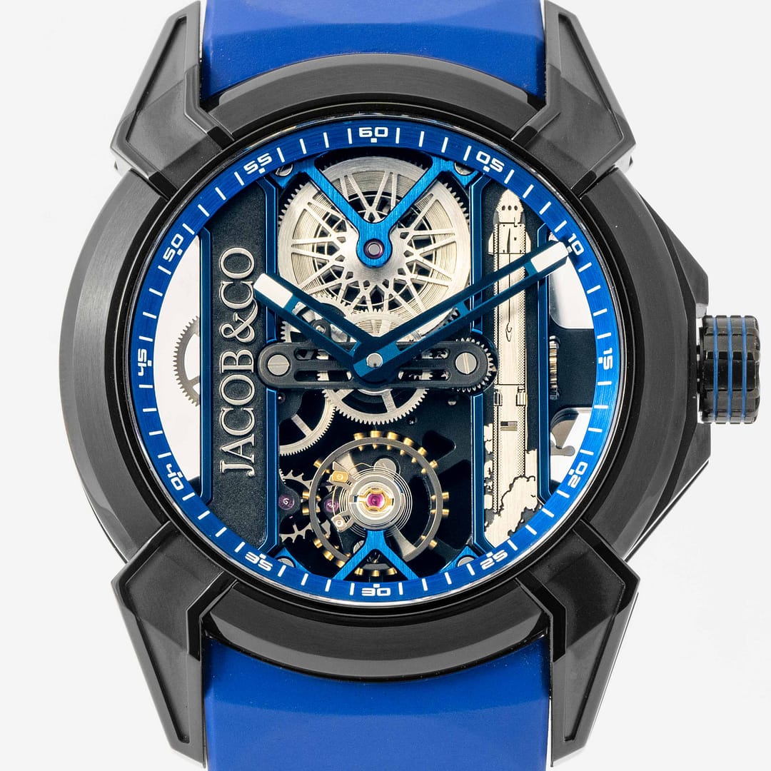 Jacob Co Epic x Bucherer Blue L.E. Skeleton Black DLC Titanium