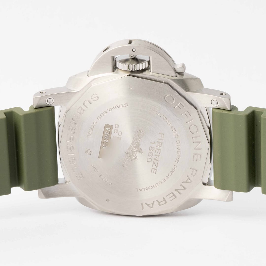 Pre owned Panerai Submersible Limited Verde Militare Stainless