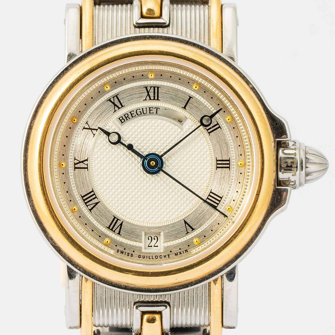 Breguet Ladies Marine Date Two Tone Yellow Gold Stainless Steel