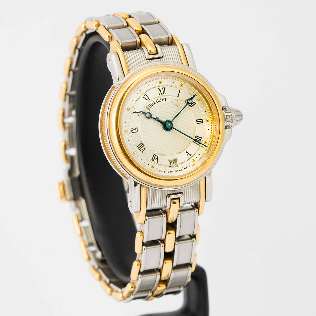 Breguet Ladies Marine Date Two Tone Yellow Gold Stainless Steel