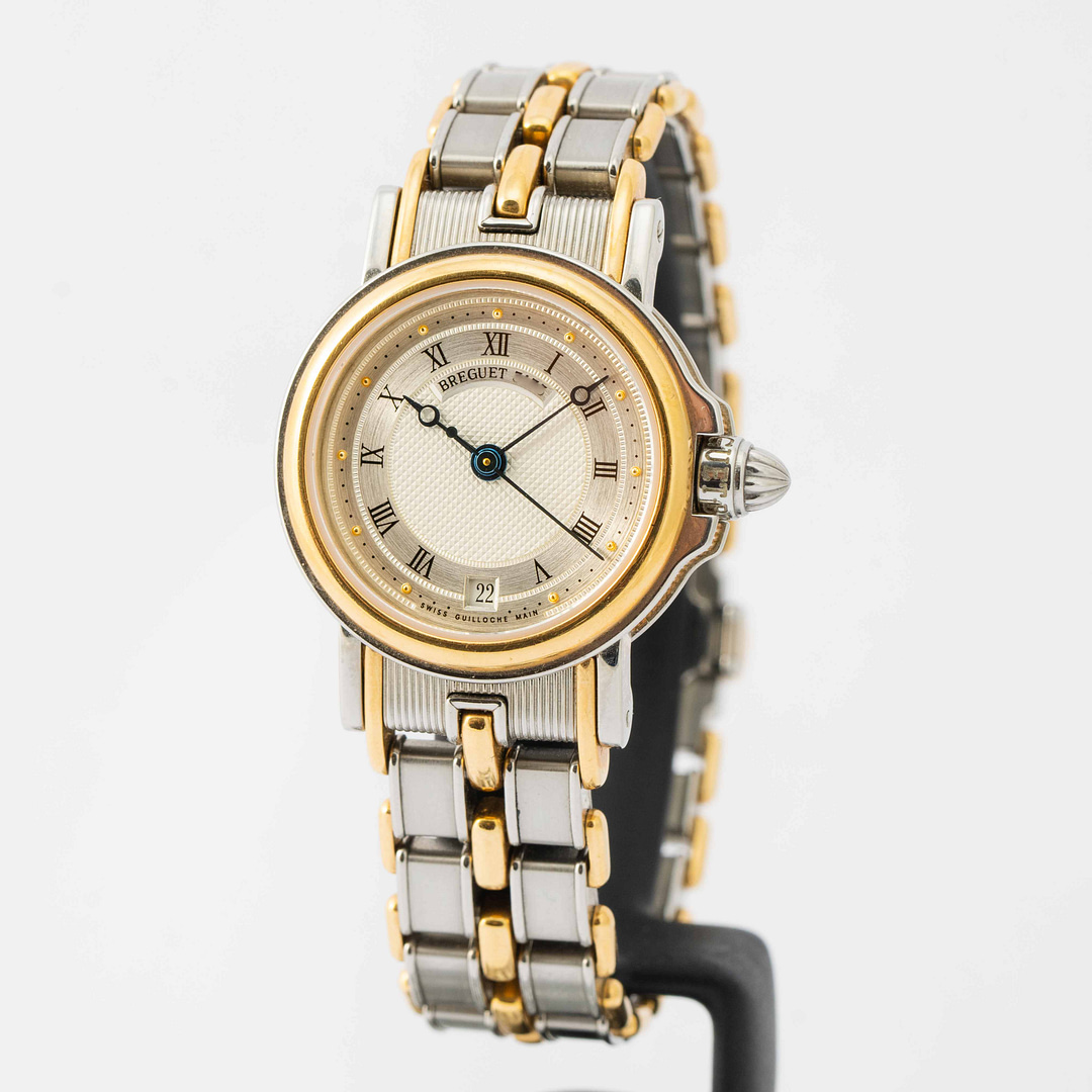 Breguet Ladies Marine Date Two Tone Yellow Gold Stainless Steel