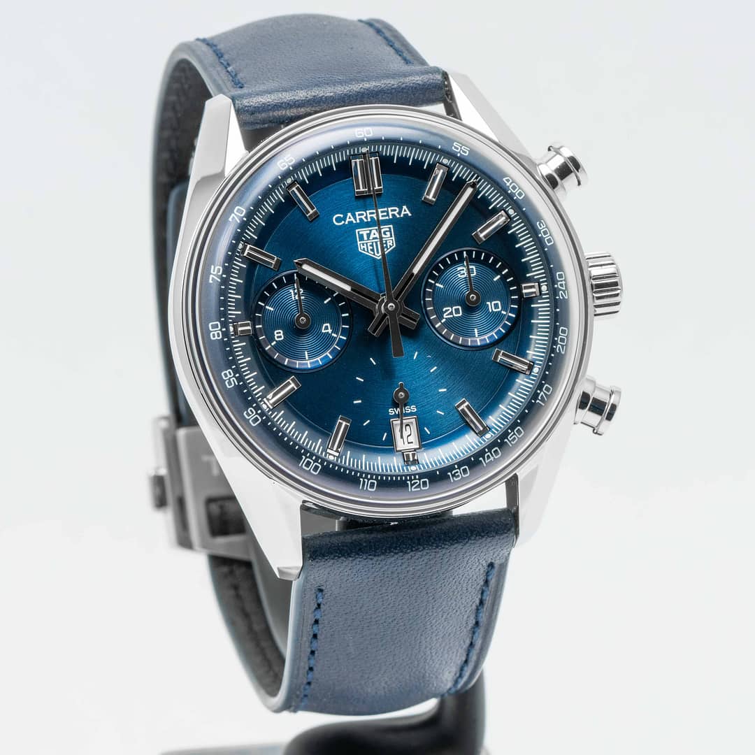 TAG Heuer Carrera Chronograph 39mm Mens Watch Blue CBS2212.FC6535