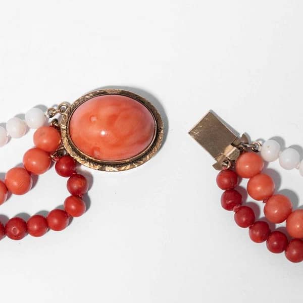 Coral Jade ring | Coral Jewelry: Italian Red Coral, Pink Coral, Jade, &  Pearl ... | Coral jewelry vintage, Coral jewelry set, Pearl necklace designs