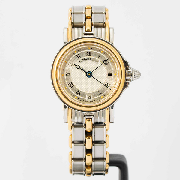 Breguet Ladies Marine Date Two Tone Yellow Gold Stainless Steel