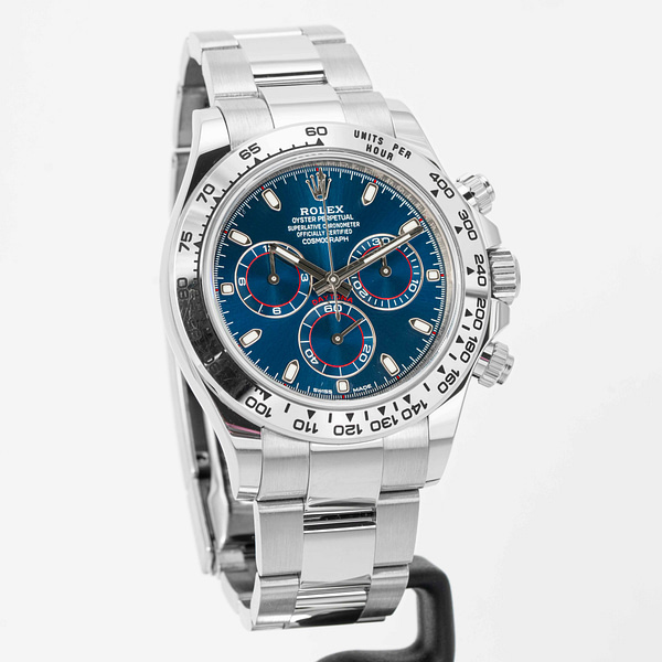 Rolex Cosmograph Daytona Blue Dial White Gold 40mm 116509