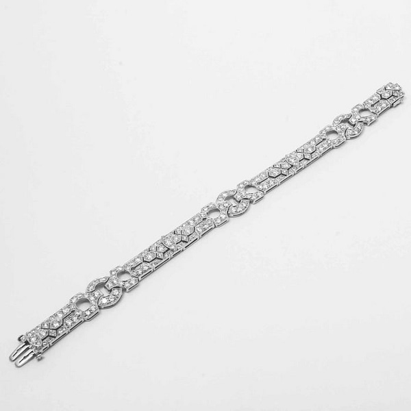 9.00 carat Art Deco Diamond Bracelet (Platinum) — Shreve, Crump & Low