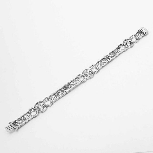9.00 carat Art Deco Diamond Bracelet (Platinum) — Shreve, Crump & Low