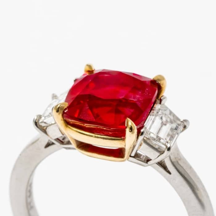 Burma ruby ring on sale natural