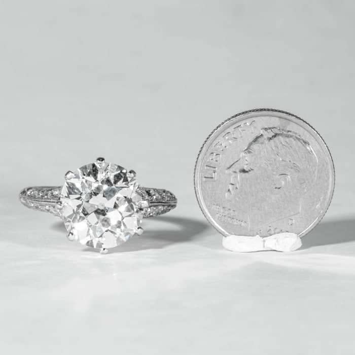 5 carat old clearance european cut diamond
