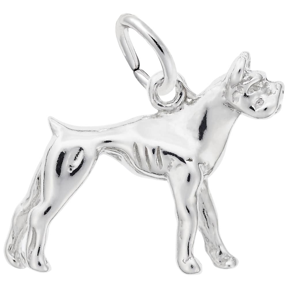 Boxer Dog Charm (Sterling Silver) — Shreve, Crump Low