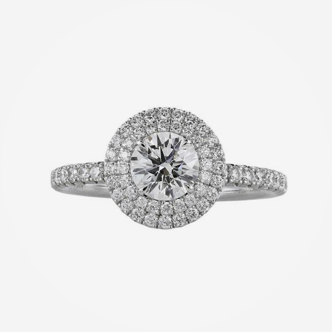 Kobelli-3 Carat Lab Grown Diamond Solitaire Emerald Havana Ring - white-gold, image size:1080x1080