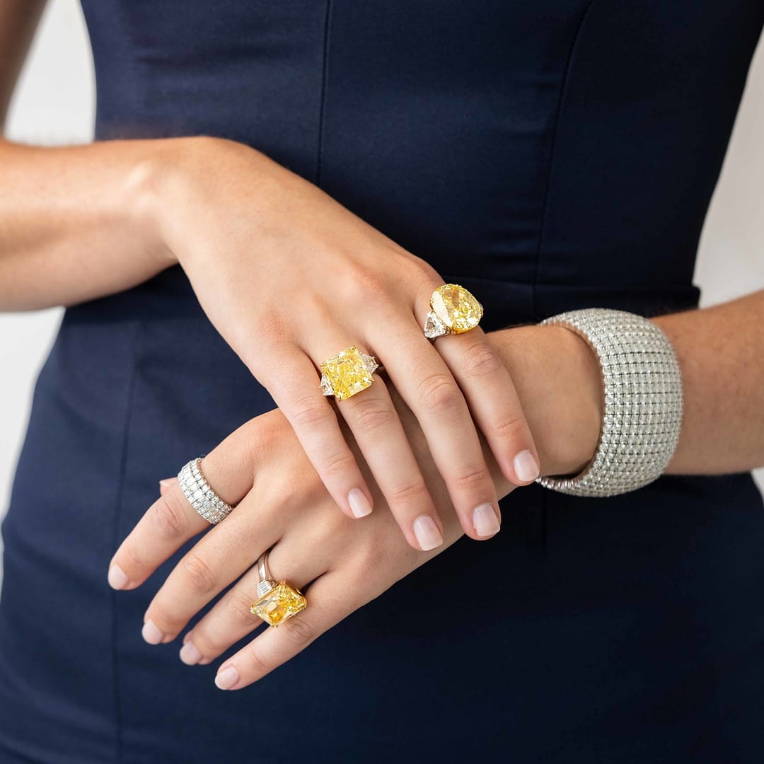 carat Fancy Intense Yellow Oval Natural Canary Diamond