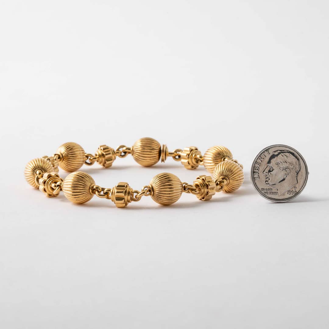 Yellow Gold Articulated Ball Bracelet — Shreve, Crump & Low