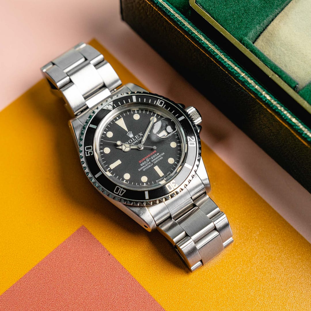 Rolex Vintage 1974 Red Submariner Stainless Steel 40mm (1680