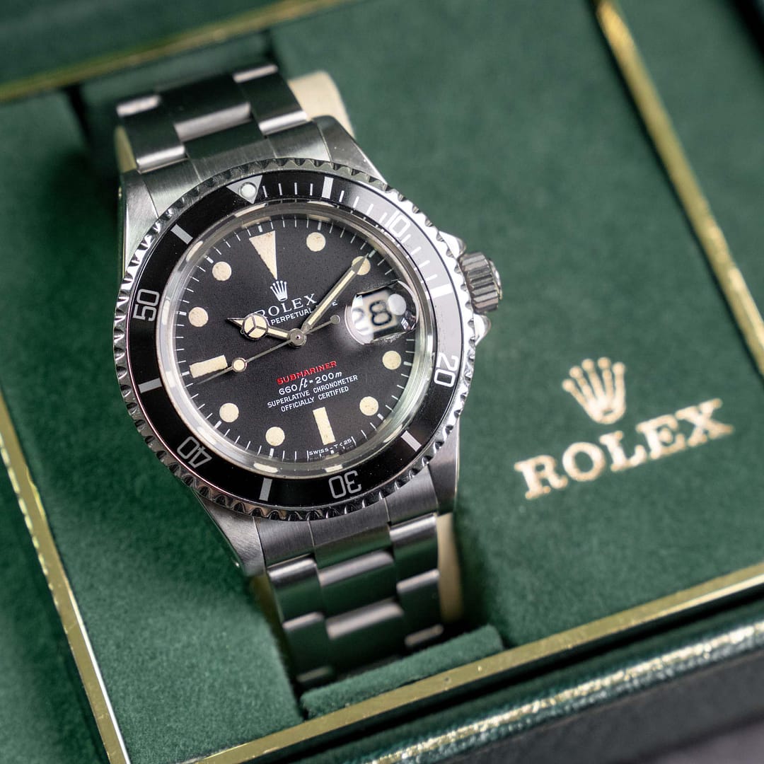Rolex Vintage 1974 Red Submariner Stainless Steel 40mm (1680