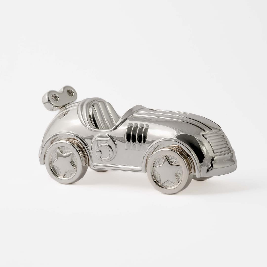 Race Car Bank (Silver-Plated) — Shreve, Crump Low
