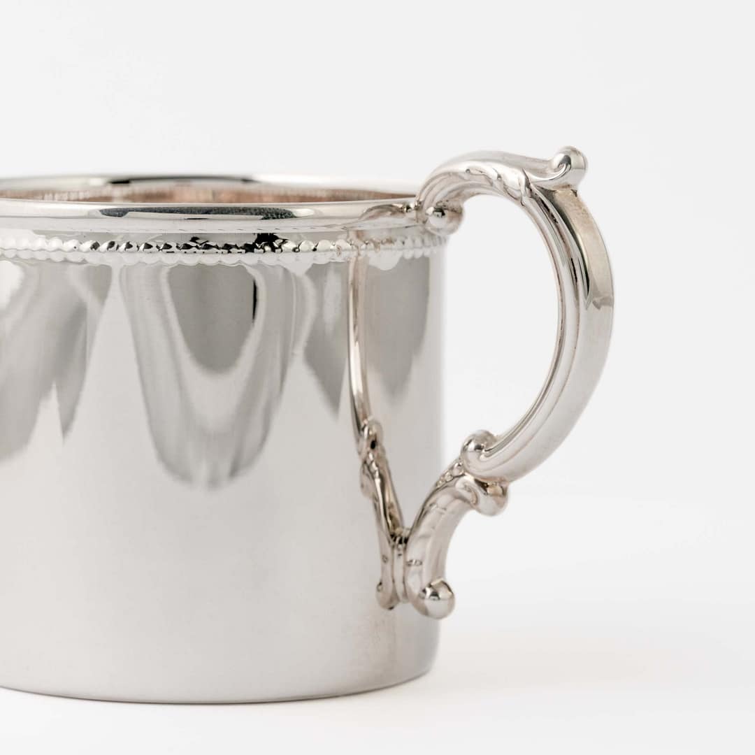 Beaded Baby Cup (Sterling Silver) — Shreve, Crump & Low