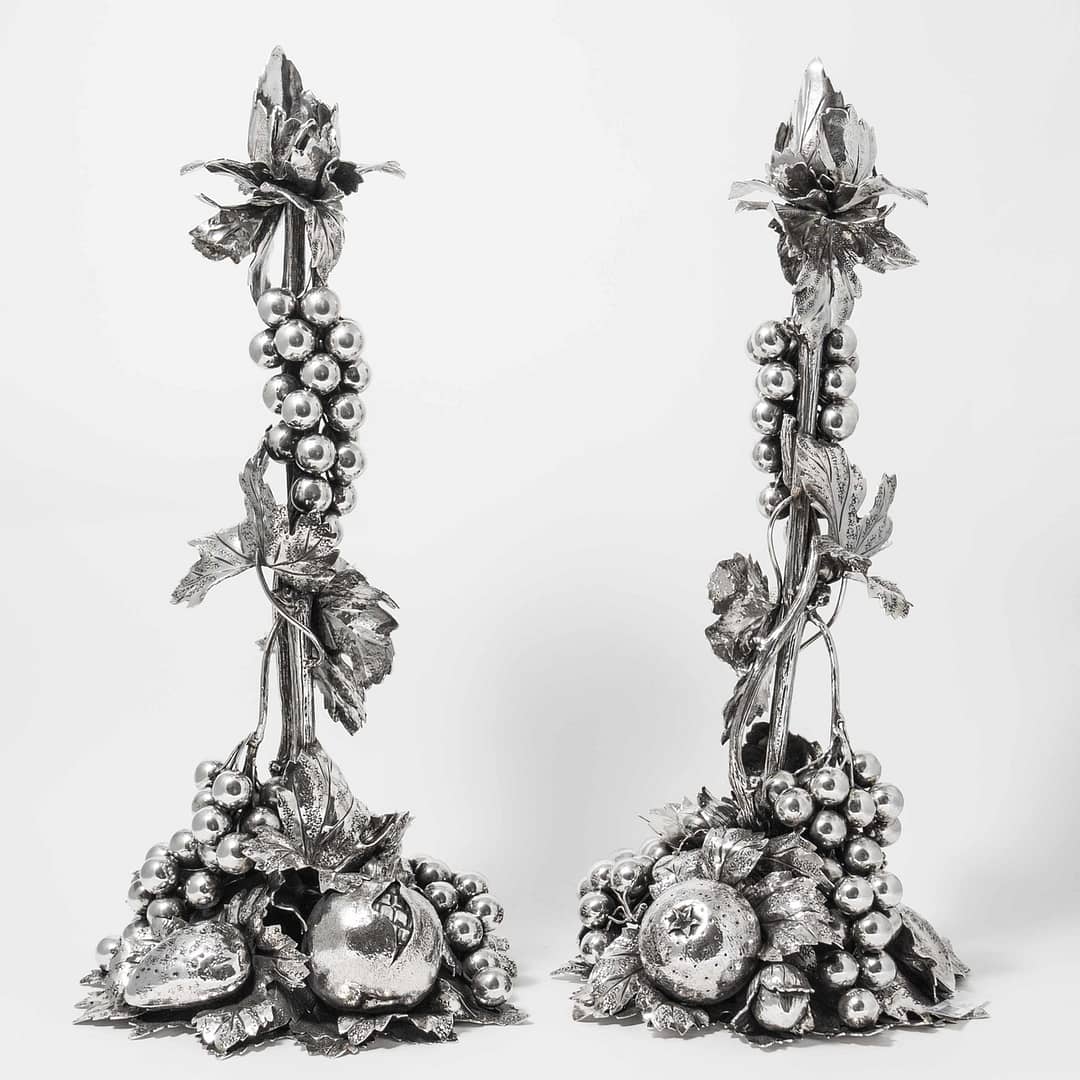 アート・デザイン・音楽 MARIO BUCCELLATI Important pair of Mario Buccelatti Sterling Silver