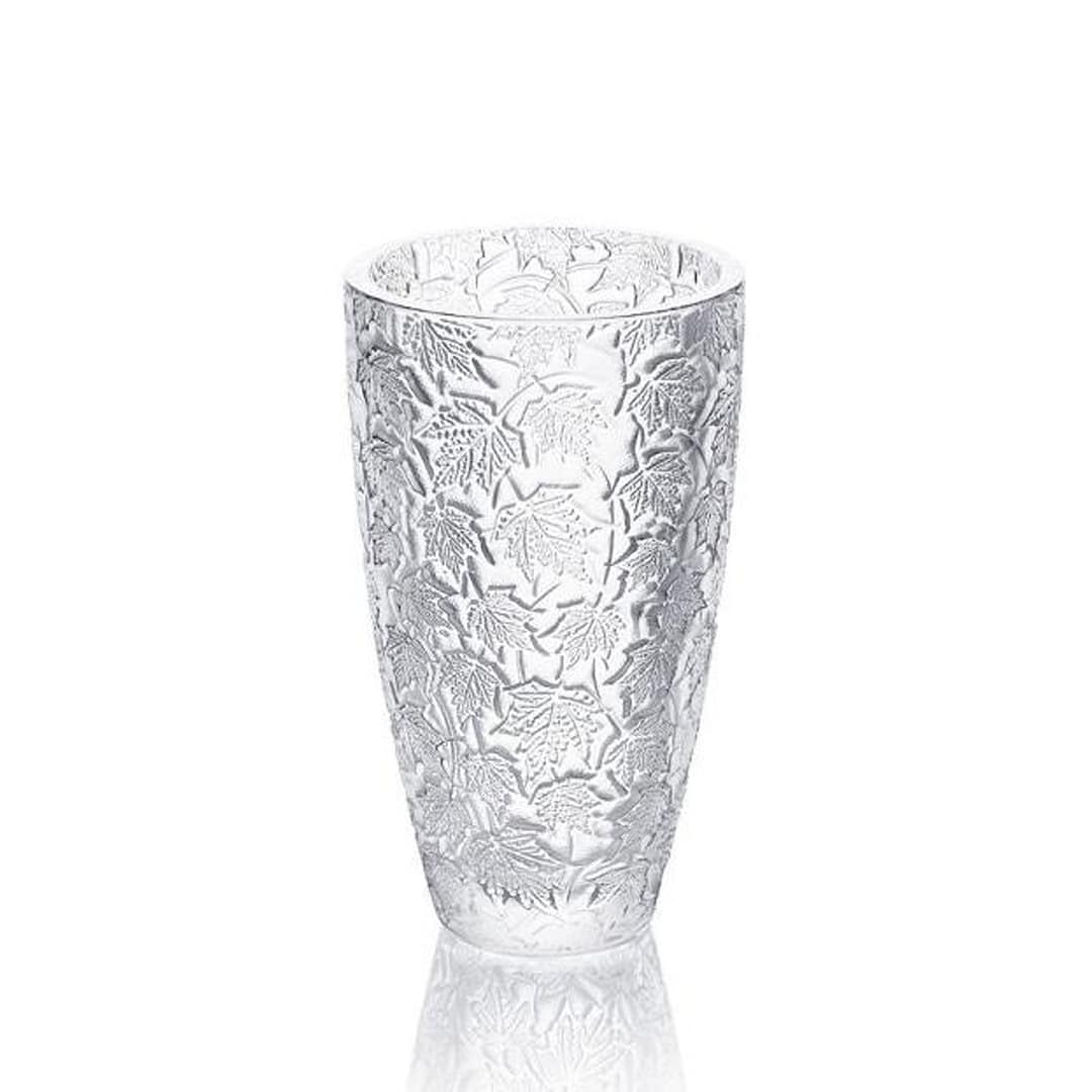 Lalique Feuillage Vase Clear Medium — Shreve, Crump & Low