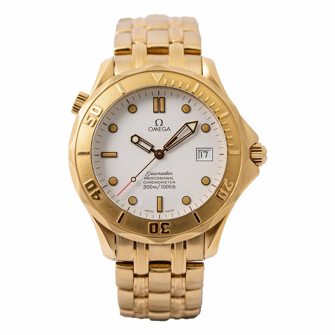 Preowned Omega Seamaster 300 Yellow Gold 41mm — Shreve
