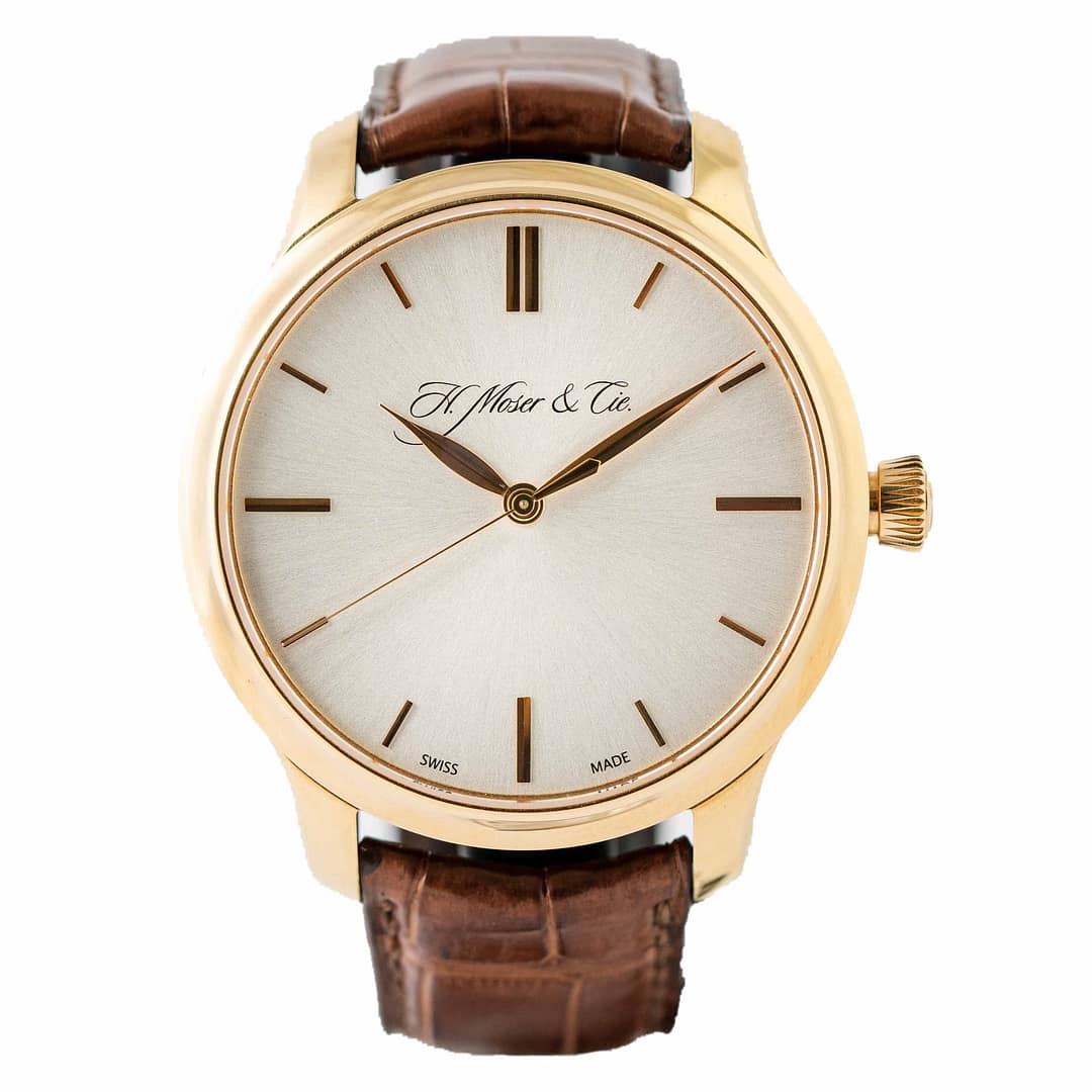 Pre-owned H. Moser & Cie. Endeavour Centre Seconds Rose Gold 40.8