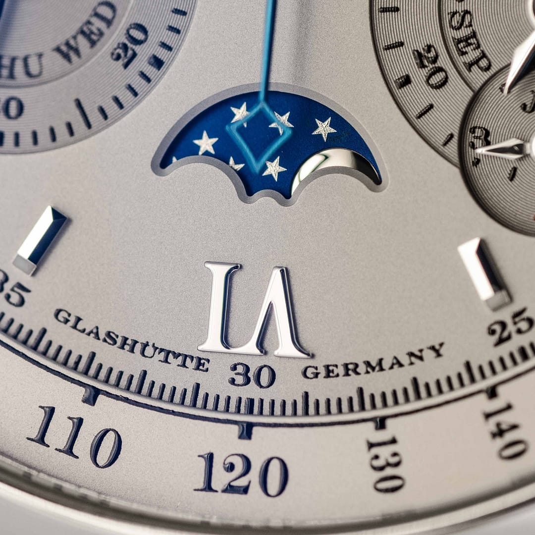 インテリア時計 ARGENT PARIS1878 Preowned A. Lange & Söhne Datograph Perpetual Calendar Silver Dial