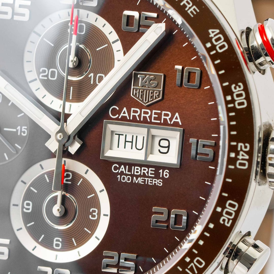 Preowned TAG Heuer Carrera Day-Date Chronograph Stainless Steel
