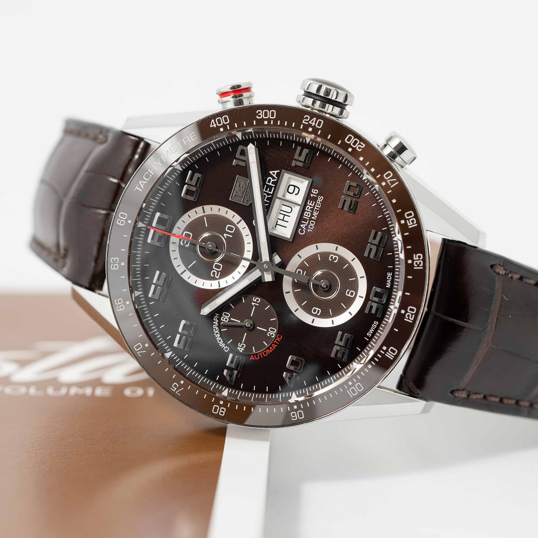 Preowned TAG Heuer Carrera Day-Date Chronograph Stainless Steel