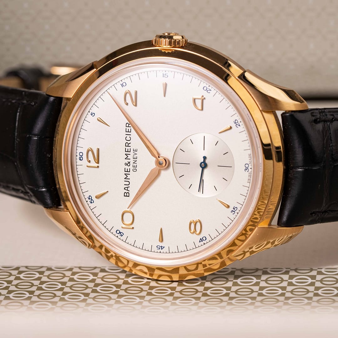 Preowned Baume & Mercier Clifton Rose Gold 42mm (M0A10060