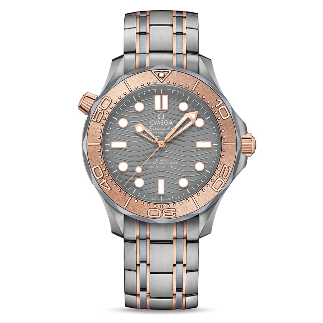 Stainless Steel Seamaster 300m Sedna Gold Two Tone Omega Seamaster