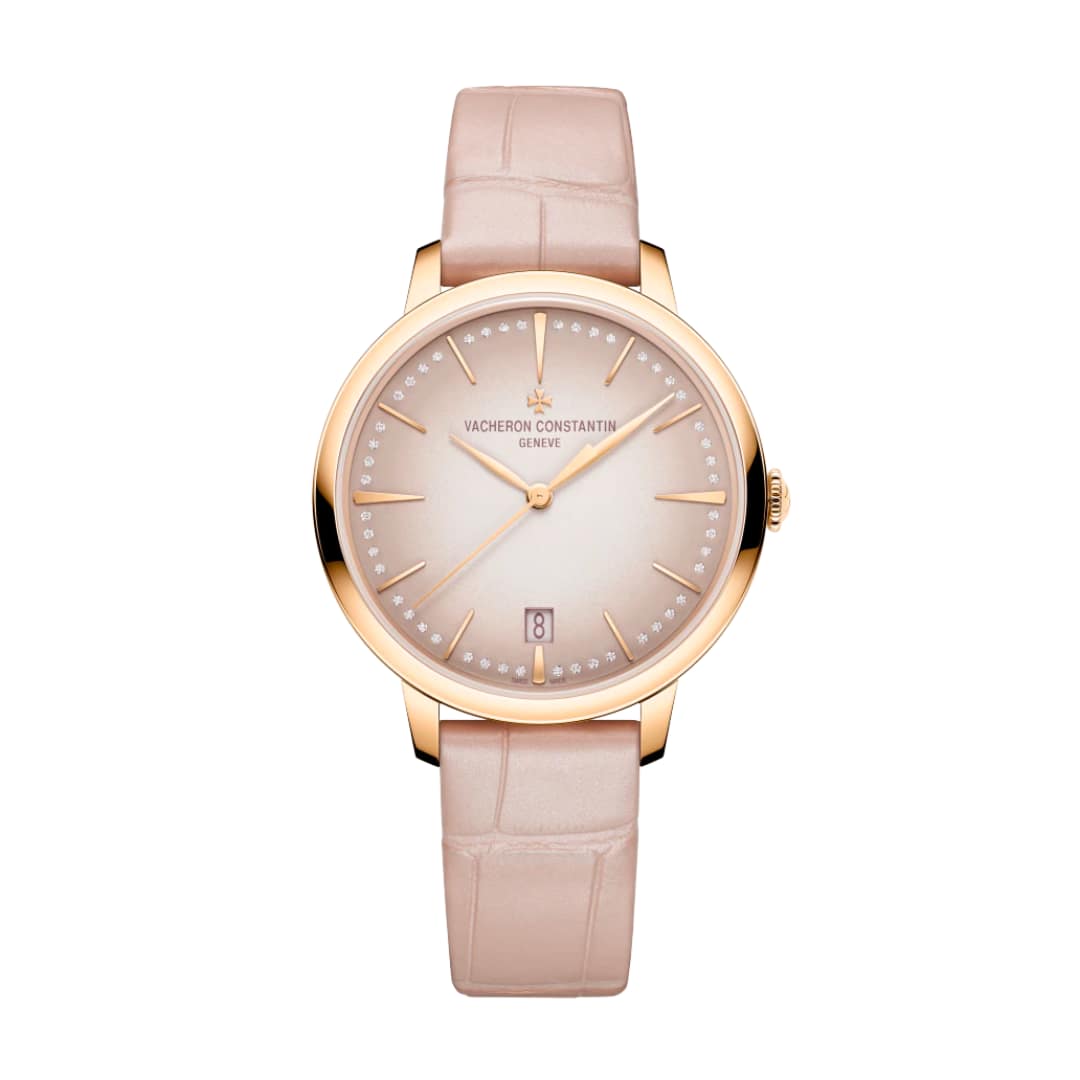 Vacheron Constantin Ladies Patrimony Diamond Dial 36.5 Pink Gold