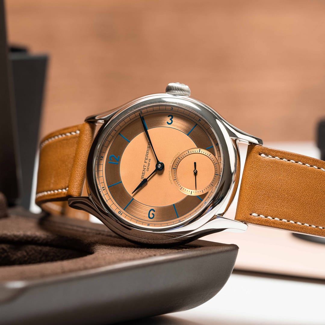 Preowned Laurent Ferrier Classic Micro-Rotor Salmon Dial Stainless