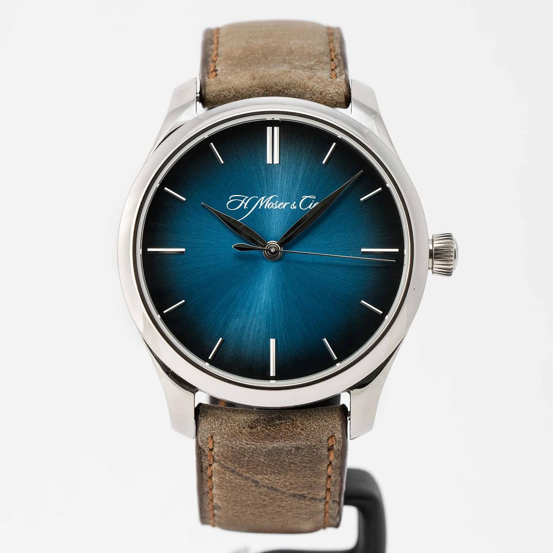 Preowned H.Moser & Cie Endeavour Centre Seconds Funky Blue White