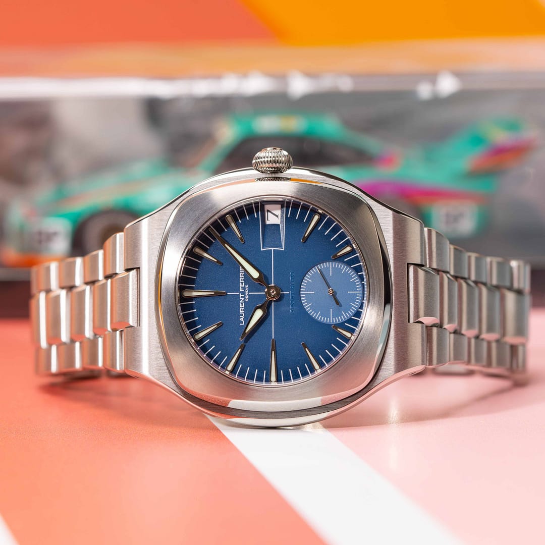 Laurent Ferrier Sport Auto Blue Dial Titanium 41.5mm (LCF040.T1