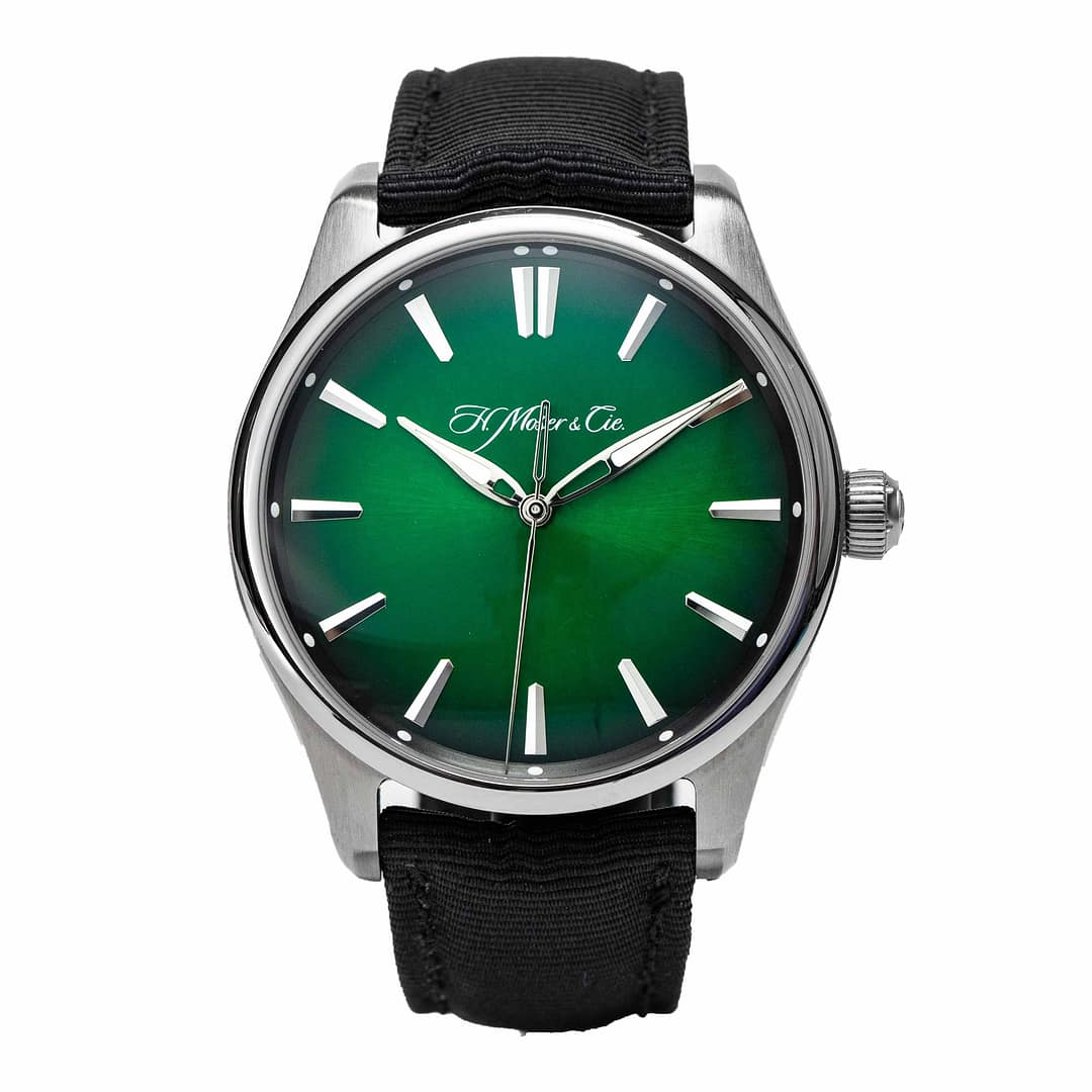 PREMIER １２ WBSC 2015 腕時計 H. Moser & Cie Pioneer Center Seconds Cosmic Green Dial Stainless