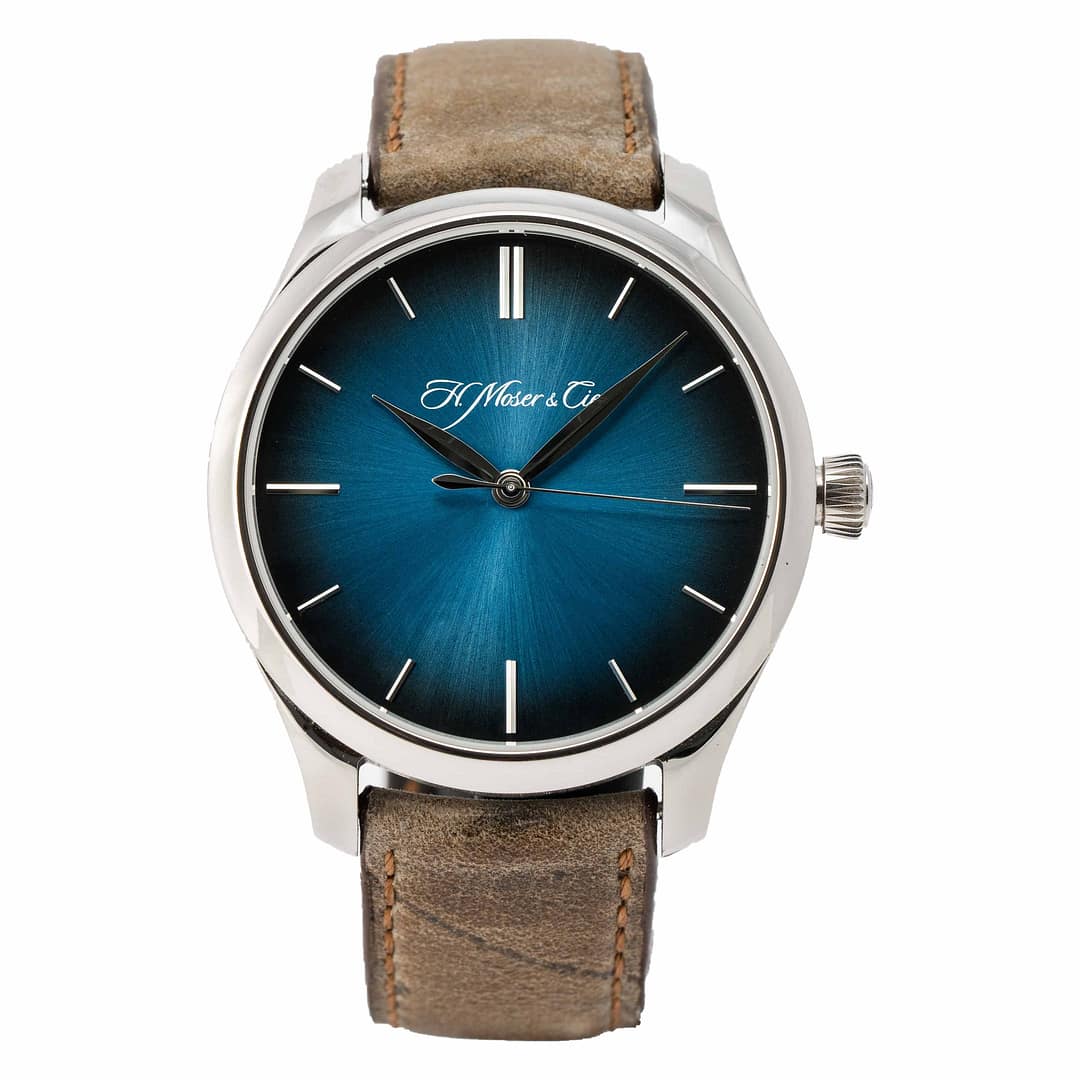 Preowned H.Moser & Cie Endeavour Centre Seconds Funky Blue White