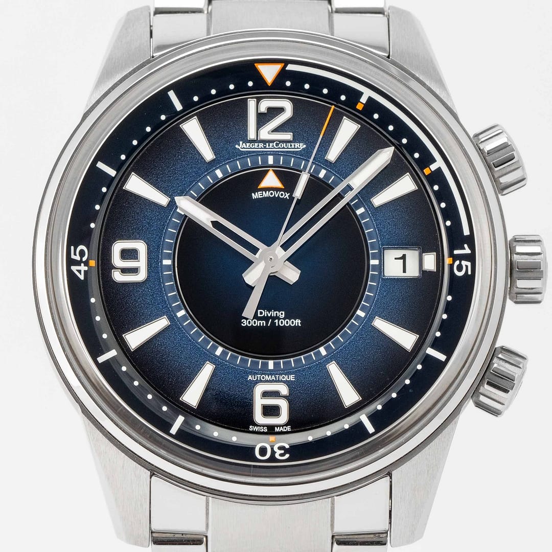 メル47004 Preowned Jaeger-LeCoultre Polaris Mariner Memovox Stainless Steel