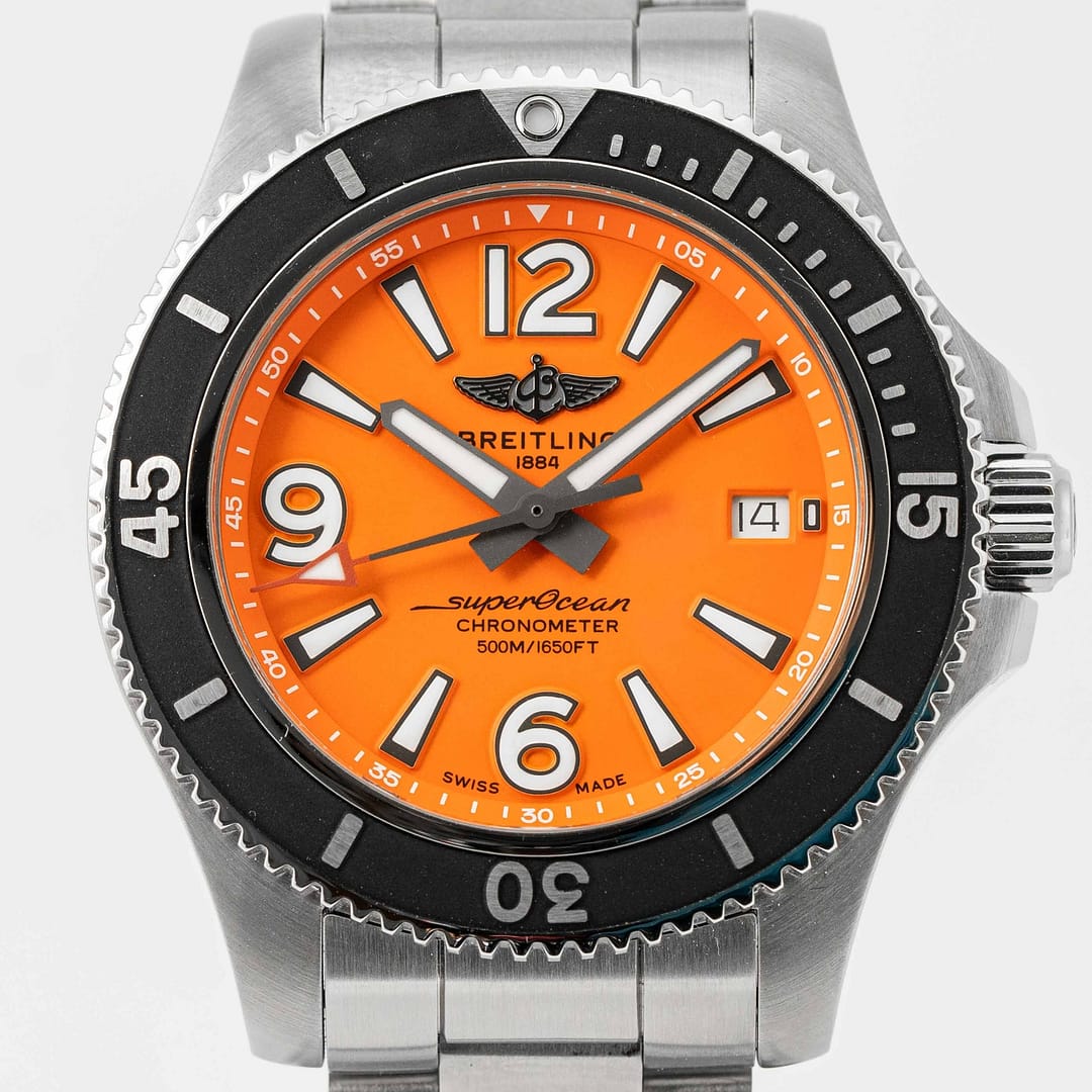 BREITLING ボールペン オレンジ樹脂 Breitling Marbled Orange Resin